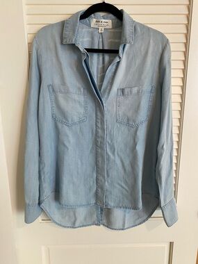 Anthropology-Cloth & Stone Light Blue Chambray Shirt